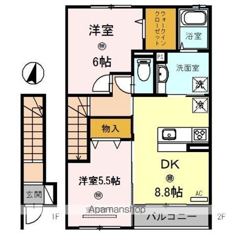 岩出ヒルズ　Ⅱの間取り