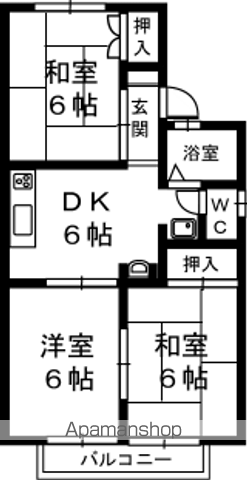 セジュールK&TIVの間取り写真