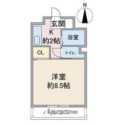 Ｙｏｕｎｇ　Ｖｉｌｌａｇｅ２[1K/22.46m2]の間取図