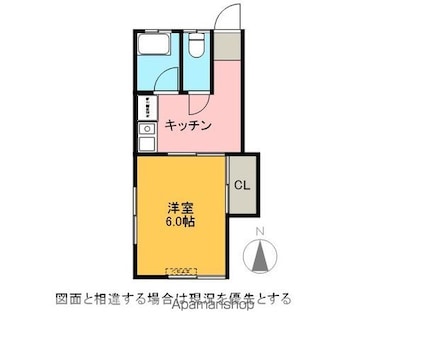 コーポライアン[1K/19.87m2]の間取図