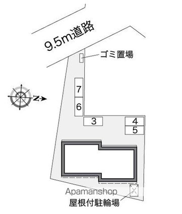 レオパレスイル　ソーレ[1K/23.61m2]の配置図