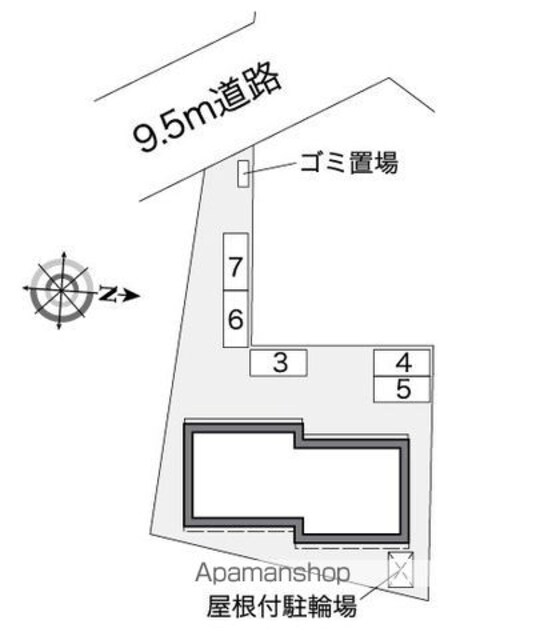 レオパレスイル　ソーレ[1K/23.61m2]の配置図
