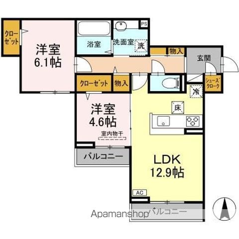 サンメゾン・小池Aの間取り写真