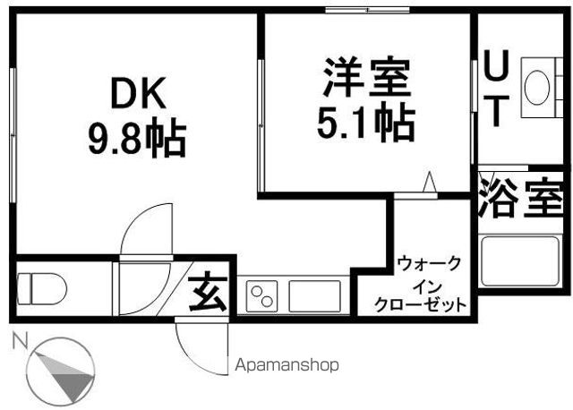 グランメール南郷通12の間取り写真