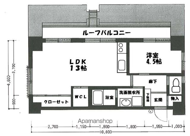 ライオンズマンション薬院第5の間取り写真