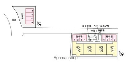 アーブルブリエ[2LDK/65.88m2]の配置図