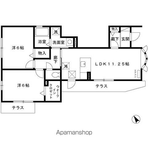 【グレイスフルＩ・ＳⅡの間取り】