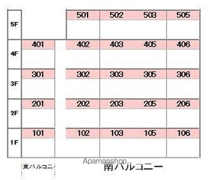 レジデンス矢野[1K/26.28m2]の配置図