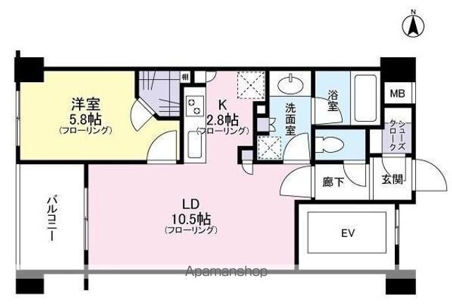 クレアホームズ新宿百人町の間取り写真