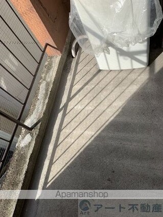 高原マンション[1K/17.67m2]のバルコニー