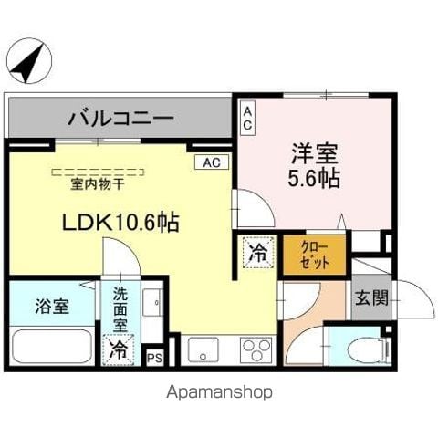 DーROOM大房PJ A棟の間取り写真