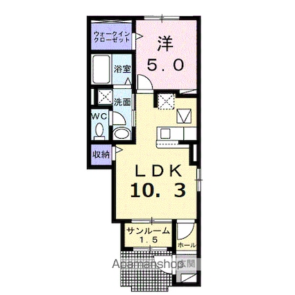 サン　メゾン[1LDK/41.15m2]の間取図