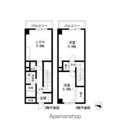 リオラード[2DK/72m2]の間取図