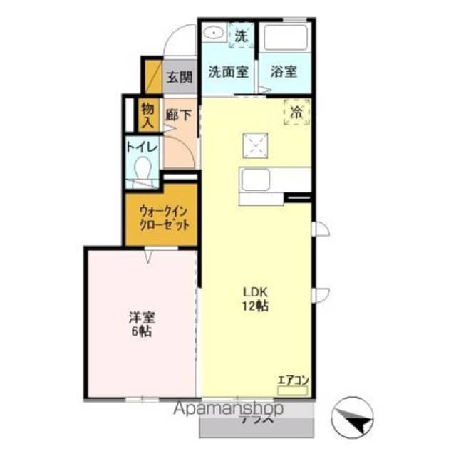 レジデンス　秀[1LDK/43.23m2]の間取図