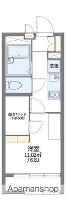 レオパレスＶｉｃｔｏｉｒｅ[1K/19.87m2]の間取図
