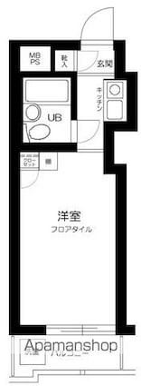 東京都新宿区中落合２丁目[1K/15.04m2]の間取図