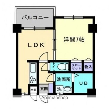 大進第五ハイツ[1LDK/35.4m2]の間取図