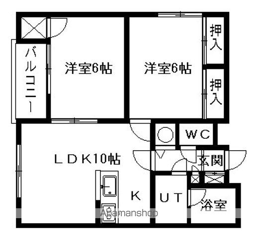 シャトー山鼻の間取り写真