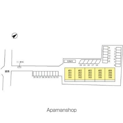 コーポラス多治米[3DK/58.4m2]の配置図