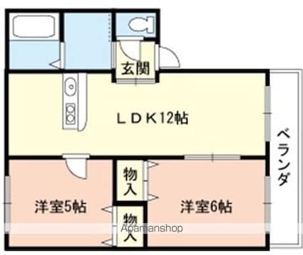 和歌山県和歌山市神前[2LDK/49.95m2]の間取図