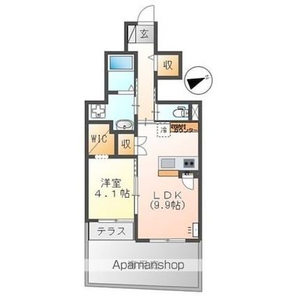 Ｓｔａｒ　Ｄｕｓｔ　Ｈｉｌｌｓ[1LDK/39.76m2]の間取図