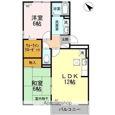 ファミール三軒屋 B棟の間取り写真