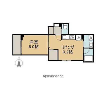 アネックスマスゼン[1LDK/35.64m2]の間取図