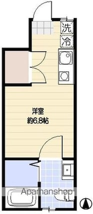 フェリーチェ[1R/18.07m2]の間取図