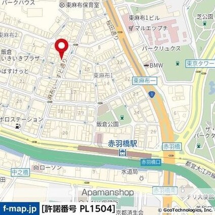 フェニックス東麻布[1K/22.05m2]の周辺9