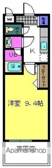 フジパレス太田　Ⅱ番館[1K/27m2]の間取図