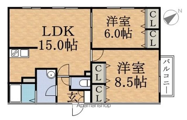 シルキー篠路の間取り写真