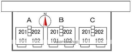 ロイヤルハイツ　Ａ棟[3DK/50.08m2]の配置図
