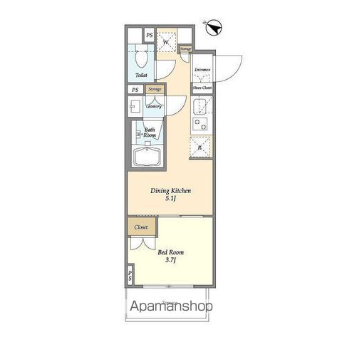 ドゥーエ横濱鶴見の間取り
