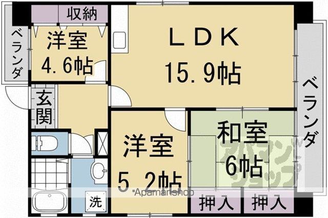 嶋津マンションの間取り写真