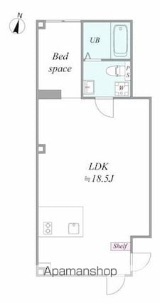 ｔｒｉａｓ．Ｎ[1LDK/35.01m2]の間取図
