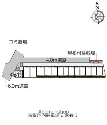 ヴィアロ大泉学園町レジデンス[1K/24.54m2]の配置図