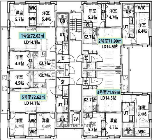 HIGH RESIDENCE YAMAHANAの間取り写真