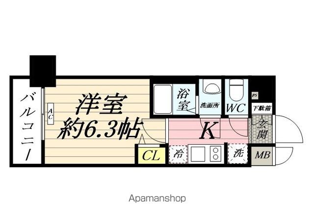 プレサンス横浜鶴見市場シュネルの間取り写真
