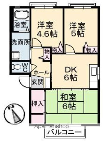 イーストパーク D棟の間取り写真