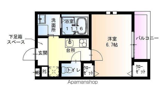 フジパレス住吉東の間取り写真