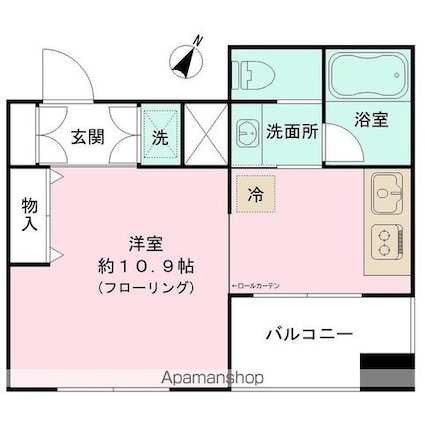 Ｂｌｏｓｓｏｍ　Ｔｓｕｋｕｄａ[1R/28.23m2]の間取図