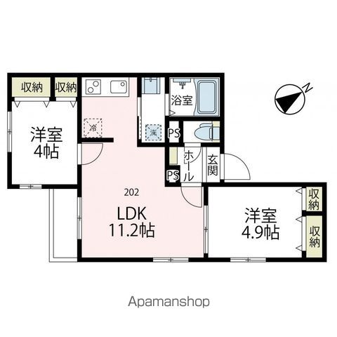 AVENUE花月の間取り写真