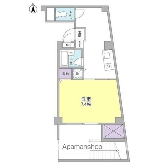 ＴＯＭＹ　ＨＯＵＳＥ[1K/22.73m2]の間取図