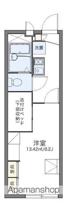 レオパレスハイム　サンコウヤ[1K/22.35m2]の間取図