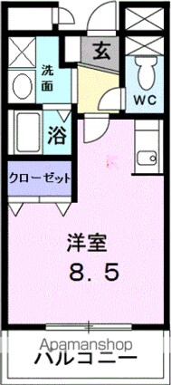 大阪府堺市堺区神石市之町[1R/25.04m2]の間取図