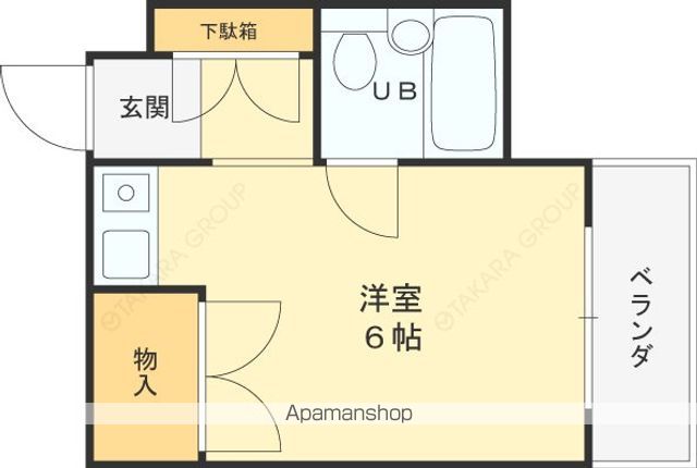 シャンブルド甲東園の間取り写真
