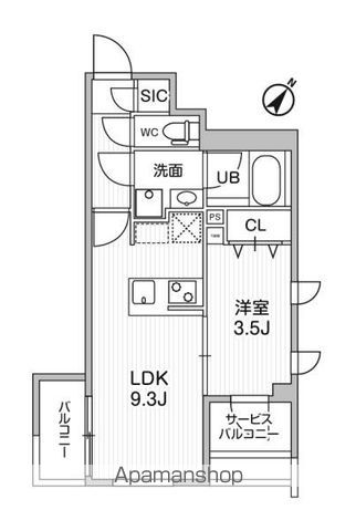 【コンポジット渋谷初台の間取り】