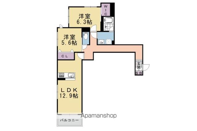 シャーメゾン嵐山 華の間取り写真