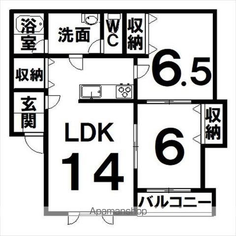 フリーダムAの間取り写真