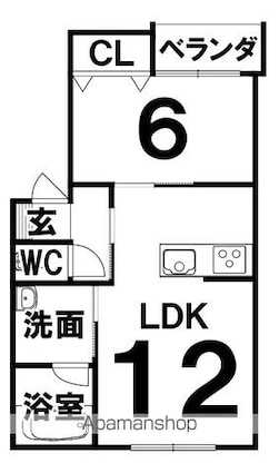 仮称）西６南２９ＭＳ[1LDK/43m2]の間取図